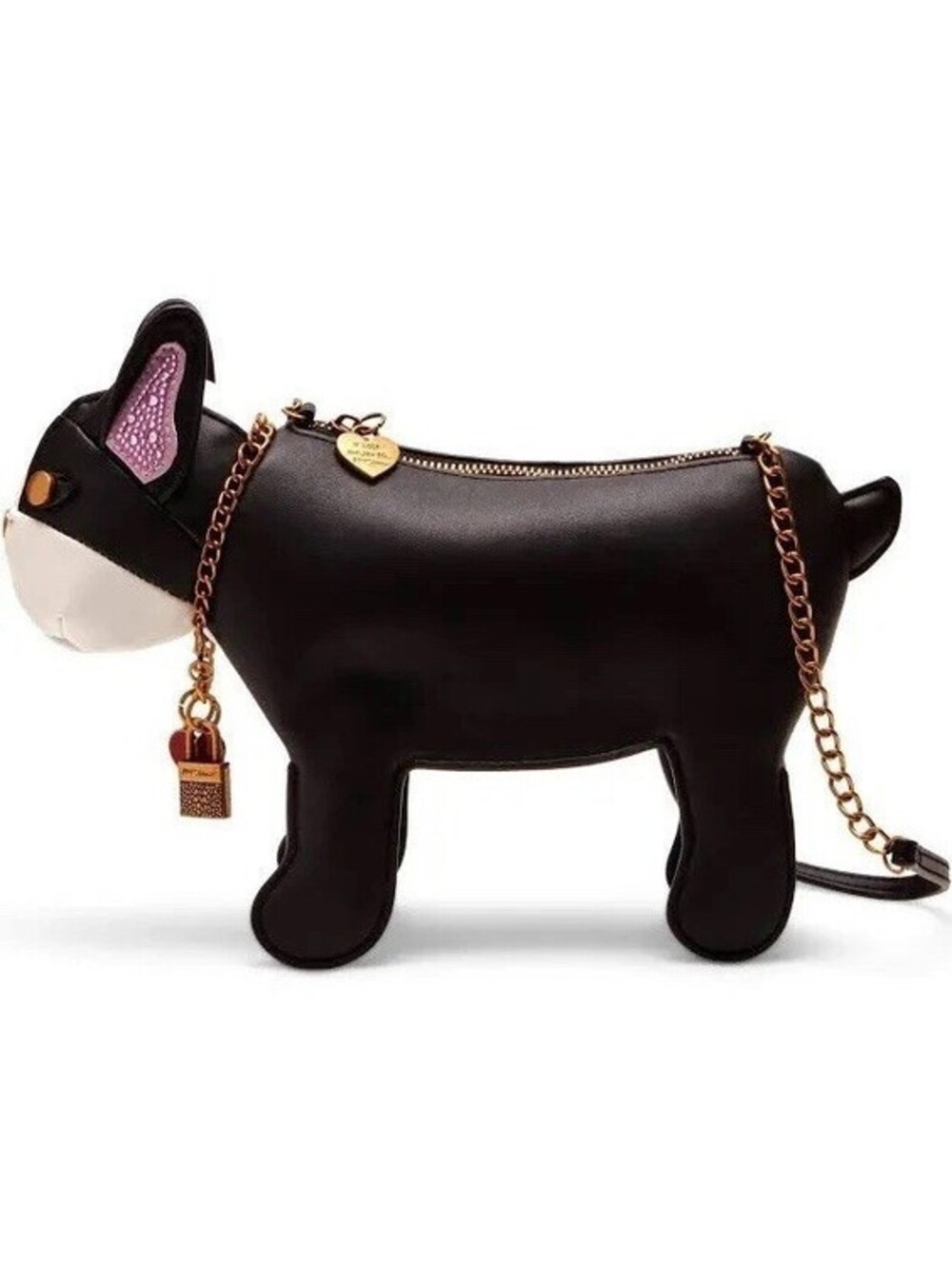 Rare Betsey Johnson Kitsch Frenchy Crossbody Bag W/ Bracelet